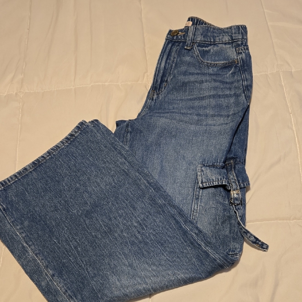 SO Wide Leg Cargo Jeans